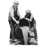 H10513 Authorities Disposing Liquor Alcohol Prohibition Cardboard Cutout Standee Standup