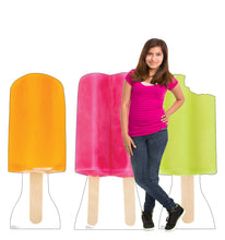 Load image into Gallery viewer, Life-size Popsicles set of 3 Cardboard Cutout
