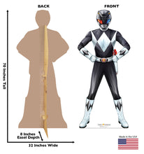 Load image into Gallery viewer, Life-size Cardboard Cutout of Black Power Ranger
