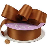 Copper Single Face Satin Ribbon 5/8