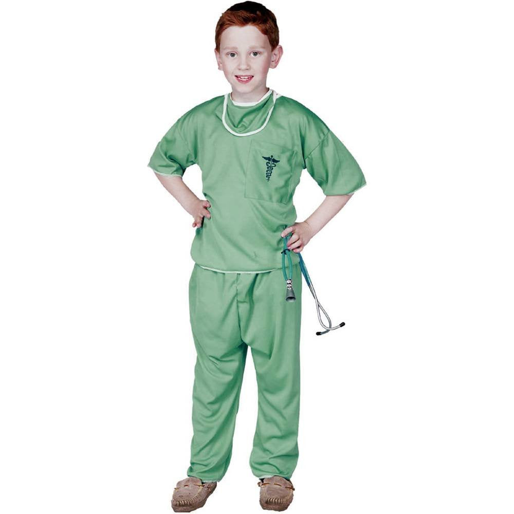 E.R. Doctor Boy:2 pc Green SzM