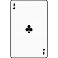 SP12591 Ace of Clubs Playing Cards Cardboard Cutout Standee Standup