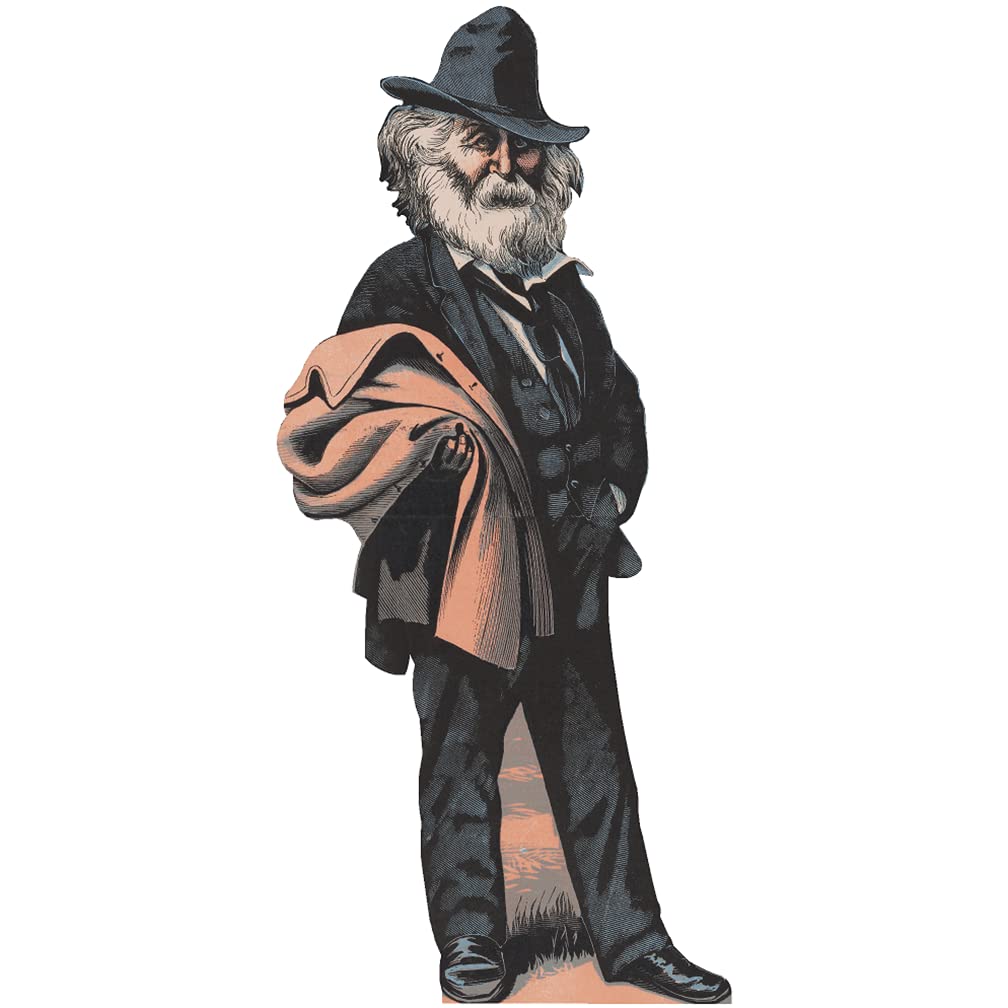 H79469 Walt Whitman Caricature Cardboard Cutout Standee Standup