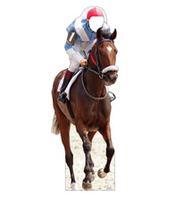 Load image into Gallery viewer, Horse and Jockey Life-Size Cardboard Standin
