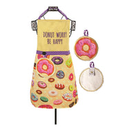 Manual Woodworkers Don't Worry Be Happy Apron w/ Hand Towel Set