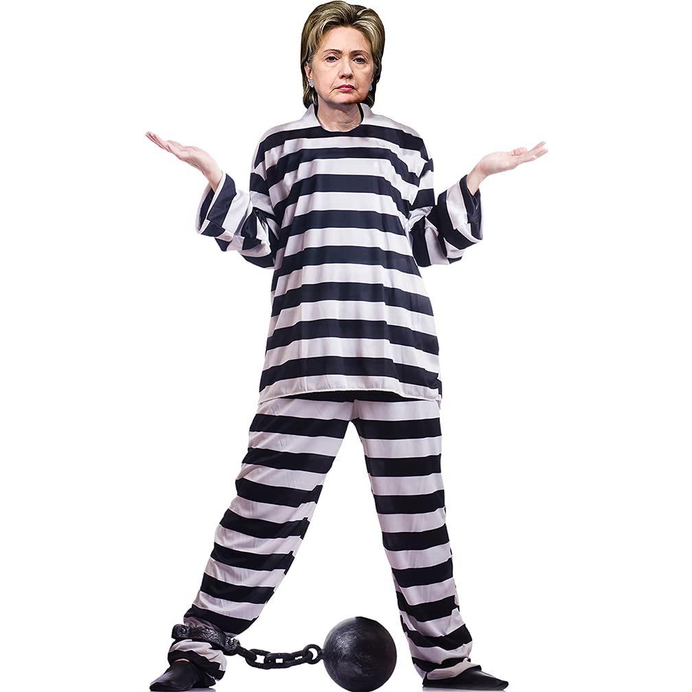 H38114 Hillary Clinton in Prison Cardboard Cutout