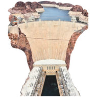 H13197 Hoover Dam Nevada Arizona Border Cardboard Cutout Standee Standup