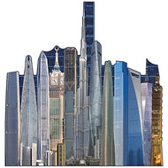 H13513 Worlds Tallest Buildings Top 12 Scale Model Cardboard Cutout Standee Standup