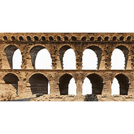 H13140 Pont du Gard Aqueduct Bridge Cardboard Cutout