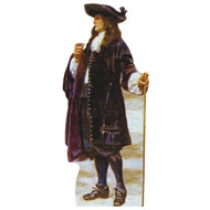 H76604 William Penn Quaker Founder of Pennsylvania Cardboard Cutout Standee Standup