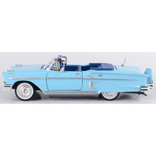 Load image into Gallery viewer, 1958 Chevrolet Impala Convertible, Blue - Motormax Premium American 73267 - 1/24 Scale Diecast Model Car, unisex-children
