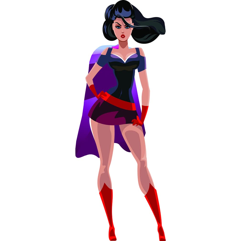 SP12603 Wonderful Woman Super Hero Girl Cardboard Cutout Standee Standup