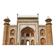 H13190 Gateway Darwaza to Taj Mahal Historic Landmark Cardboard Cutout Back Drop Stand up