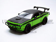 Load image into Gallery viewer, Green and black model car on a white background
