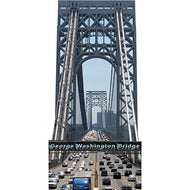 H13180 George Washington Bridge New York New Jersey Cardboard Cutout Back Drop Stand up