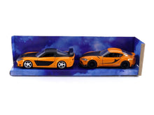 Load image into Gallery viewer, Fast &amp; Furious 1:32 Han&#39;s Mazda RX-7 &amp; Toyota GR Supra Die-cast Car Twin Pack, Toys for Kids and Adults
