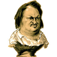 H79482 Honore de Balzac Caricature Born May 20 Cardboard Cutout Standee Standup