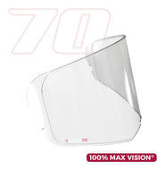 Daytona Helmets P-70 ‘Clear’ Pinlock Lens for Detour Helmets - One Size