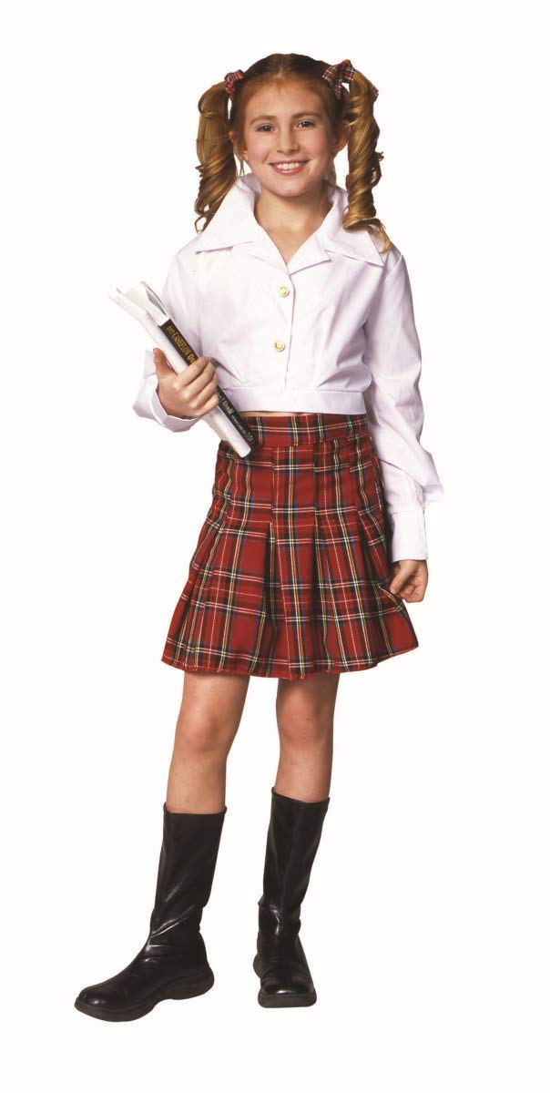 School Girl plaid skirt shirtL