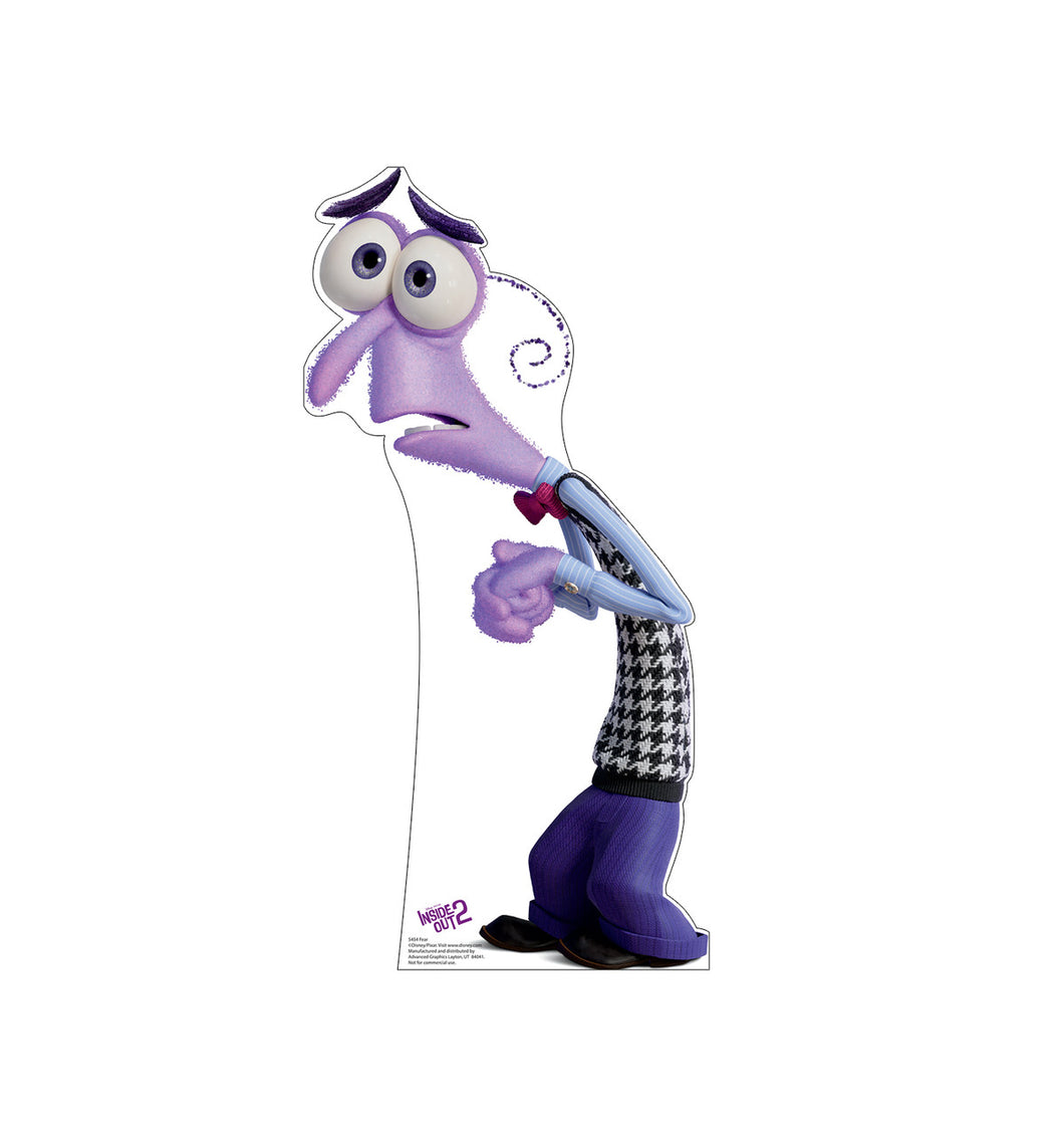 Fear Inside Out 2 Cardboard Cutout