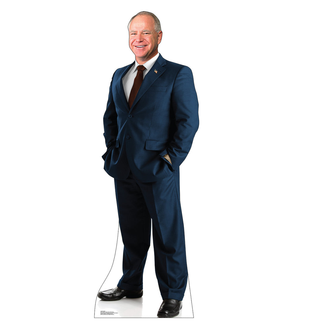 Life-size Cardboard Cutout of Tim Walz