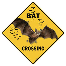 Load image into Gallery viewer, CROSSWALKS Bat Crossing 12&quot; X 12&quot; Aluminum Sign (X414)
