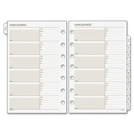 AT-A-GLANCE Day Runner Undated Planner Telephone and Address A�Z Tabs, 5-1/2