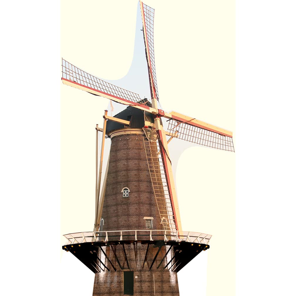 H13176 Netherlands Dutch Windmill Flour Mill Windlust Achthuizen Cardboard Cutout Back Drop Stand up