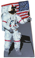 H69358 Alan Shepard Astronaut on Moon with Flag Cardboard Cutout Standee Standup