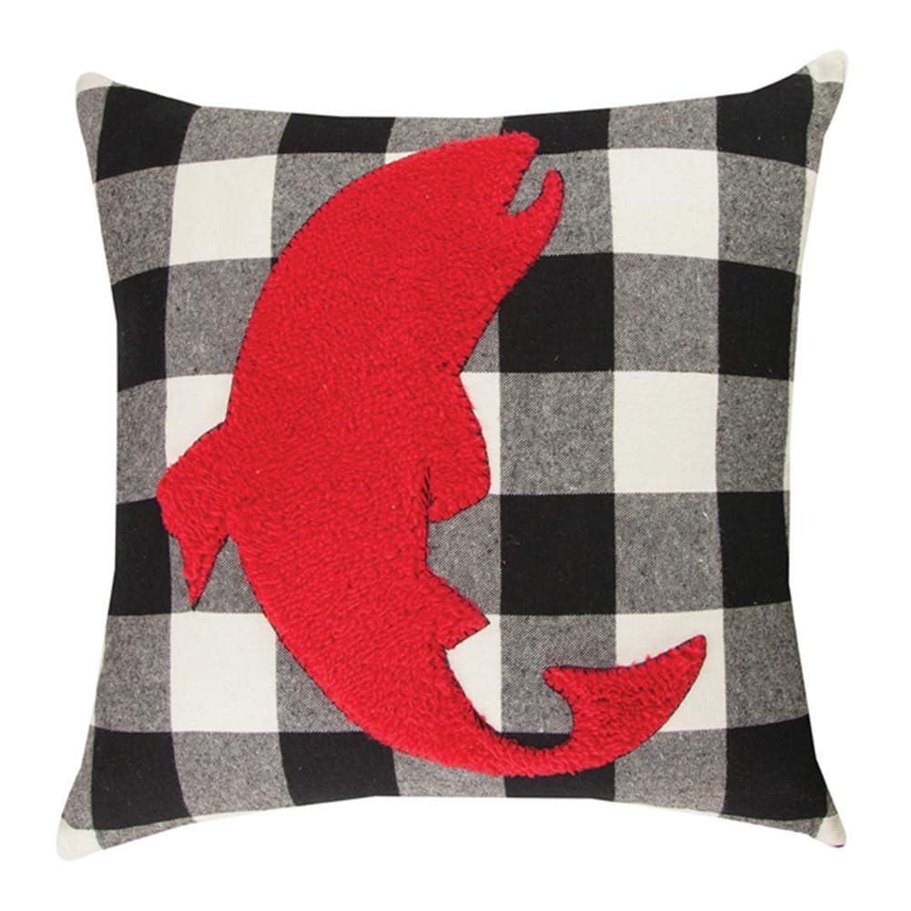 Manual Woodworkers Buffalo Check Fish Pillow