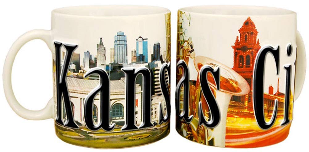 Americaware - City of Kansas City Souvenir Ceramic Coffee Mug / Cup - 18oz