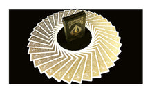 Load image into Gallery viewer, JOKARTE Bicycle Rider Back MetalLuxe Playing Cards. Gold Foil Edition
