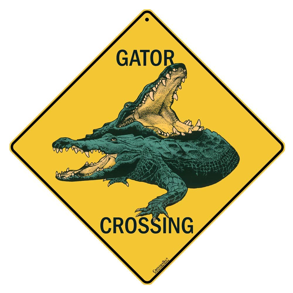 CROSSWALKS Gator Crossing Sign - 12