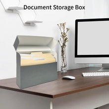 Load image into Gallery viewer, Lineco Archival Document Storage Box with Metal Edge, Acid-Free Gray Boxboard, Organize and Store Files, Prints, Photos at Home or Office, Legal-Sized Document Case 15.5&quot; x 10.5&quot; x 2.5&quot; Wide
