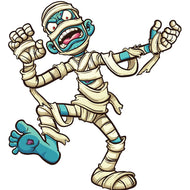 SP12521 Cartoon Mummy Monster Halloween Ghoul Cardboard Cutout Standee Standup