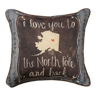 Manual Woodworkers I Love You To North Pole & Back Pillow