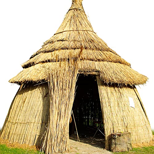H13557 African Thatched Straw Round Hut Indigenous Dwelling Shelter Tent Teepee Cardboard Cutout Standee Standup