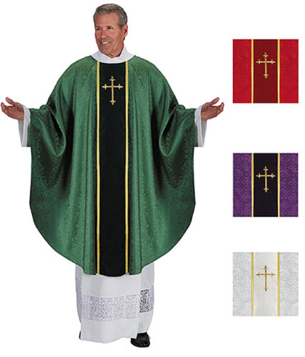 Monastic Jacquard Chasuble (Purple)