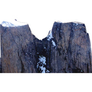 H13158 Two Peaks of Mount Asgard Big Wall Climb Cardboard Cutout Back Drop Stand up