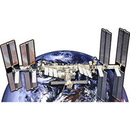 H69345 International Space Station Over Earth NASA Satellite Cardboard Cutout Back Drop Stand up