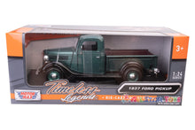 Load image into Gallery viewer, Motormax 1937 Ford Pickup Truck Green 1:24 Diecast Car
