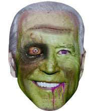 Load image into Gallery viewer, Joe Biden Zombie Celebrity Mask, Flat Card Face, Fancy Dress Mask
