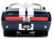 Load image into Gallery viewer, 1967 Shelby GT500 Dark Blue Metallic with White Stripes Bigtime Muscle Series 1/24 Diecast Model Car by Jada 33865
