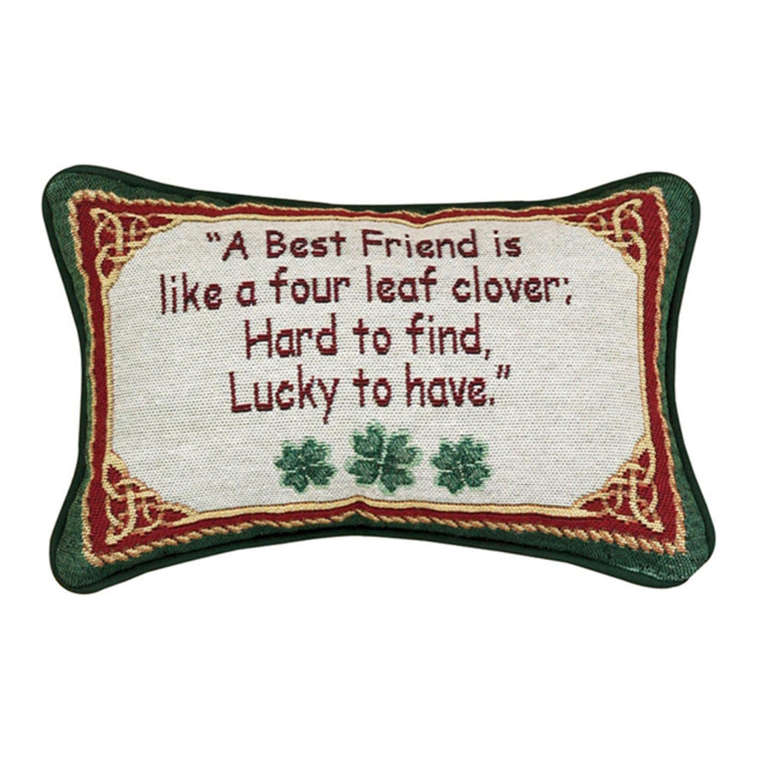 Manual Woodworkers 12.5 x 8.5-Inch Decorative Throw Pillow, Irish Treasures Best Friend