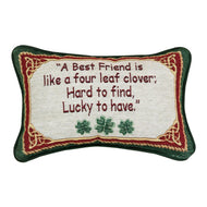 Manual Woodworkers 12.5 x 8.5-Inch Decorative Throw Pillow, Irish Treasures Best Friend