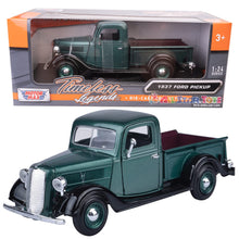 Load image into Gallery viewer, Motormax 1937 Ford Pickup Truck Green 1:24 Diecast Car
