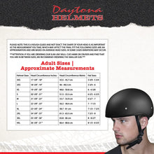Load image into Gallery viewer, Daytona Helmets Half Skull Cap Motorcycle Helmet � DOT Approved [Dull Black] [S]
