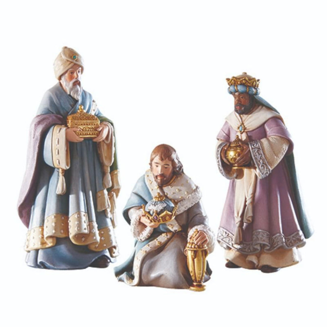 Avalon Gallery Nativity Sets for Christmas - Indoor Bethlehem Nights Nativity Scene, 3-Piece, 3 Kings