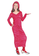 RED DRESS W/HOOD-CHD SMALL