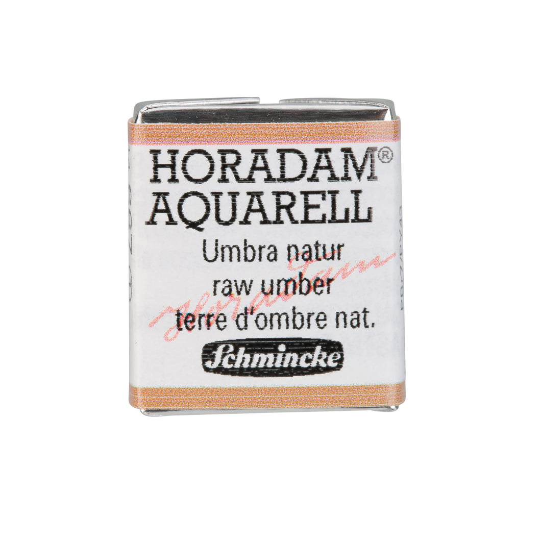 Schmincke - HORADAM® AQUARELL - finest artists' watercolor paints, 667 Raw umber, 14 667 044, 1/2 pan